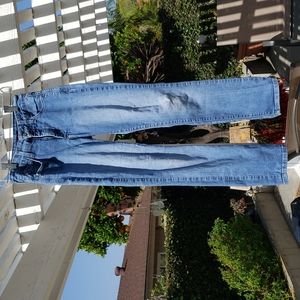 Light wash denim jeans